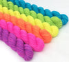 ELECTRIC Merino Sport Hand-dyed Mini Skein Set - 6 x 10g